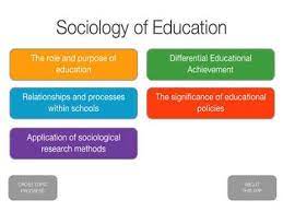 sociology of education