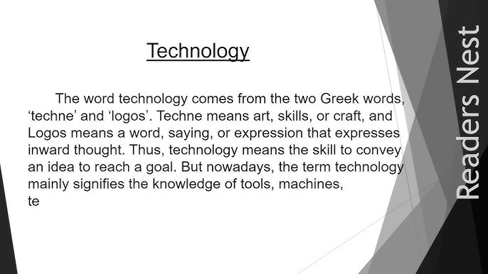 what does the word technology mean